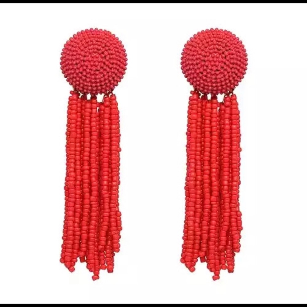 💃🏻 Red Dangle Earrings